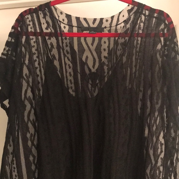 Alexander Wang black sheer overlay dress tunic - Picture 2 of 5